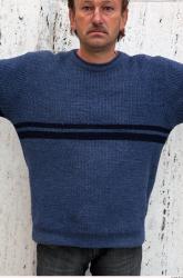 Upper Body Man Casual Sweater Average Street photo references